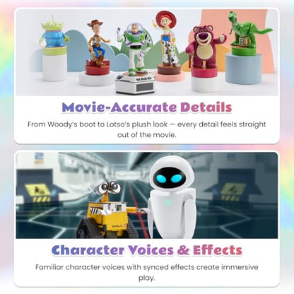 Robosen MINI Robot, Toy Story Series, 30th Anniversary Collector's Set, Smart Toy, Digital Drive Base with 4-Axis Controls, Buzz, Woody, Lotso, Rex, Jessie, Alien