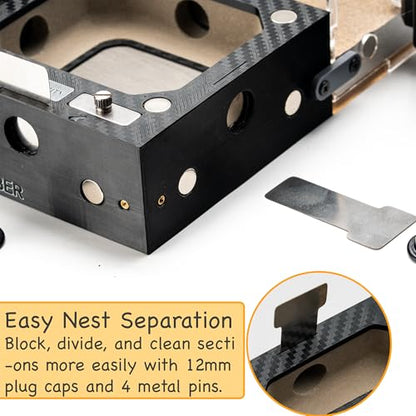 Ice City Series - Starter Kit (Medium) Modular Ant Nest System with A Module Dry Nest Chamber Small Outworld Trash Box and Water Feede- - size: Starter Kit (Medium)