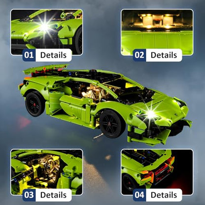 LED Light Kit for Lego Huracán Tecnica 42161 Building Set, Compatible with Lego 42161 Building Blocks Model(Not Include Blocks Set) - style: 42161