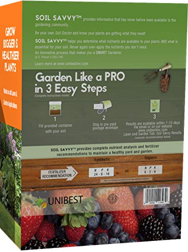 Soil Test Kit | Understand What Your Lawn or Garden Soil Needs, Not Sure What Fertilizer to Apply | Analysis Provides Complete Nutrient Analysis & Fertilizer Recommendation On Report