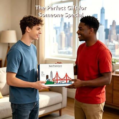 San Francisco Skylines Building Set Model Kit, Micro Mini Blocks 1610pcs - color: San Francisco