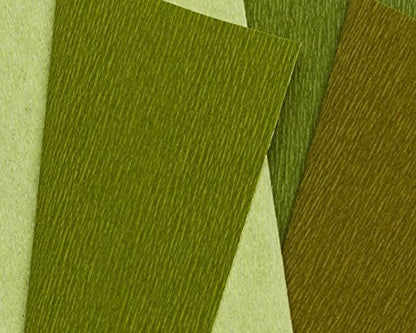Lia Griffith Double Sided Crepe Paper Folds Roll, Green Tea and Cypress, Ferns and Moss, 6.7-Square Feet (Pack of 12) - color: Green Tea and Cypress, Ferns and Moss, size: 6.7-Square Feet (Pack of 12)