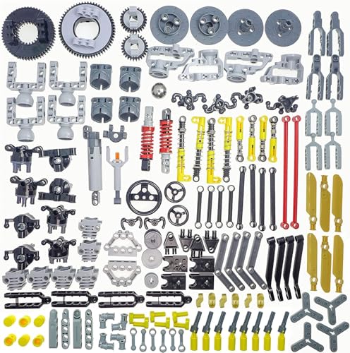 144-Piece Building Block Technic Engineering Kit - Professional Steering & Suspension System with Linear Actuators, Turntables & Engine Parts | Vehicle & Robotics MOC Building Set