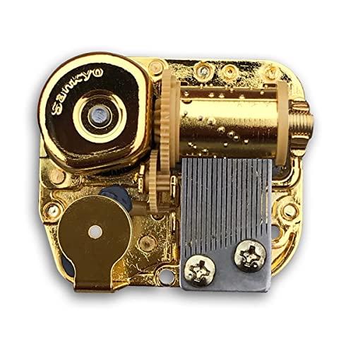 BinkeGG Clockwork Music Box Spare Part Golden Wind Up Sankyo Musical Mechanism Tune: Can't Help Falling in Love - color: 02. Music Box Parts, size: Can't Help Falling in Love