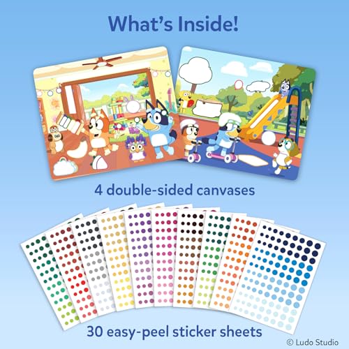 Skillmatics Dot It Bluey – Sticker Art, Travel Toy, Craft Kit for Kids - style: 2. Bluey
