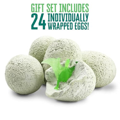 Thames & Kosmos I Dig It! Glow-in-the-Dark Dinosaur Egg Excavation Gift Set | 24 Excavation Kits w/Dino Figures | Party Favors, Stocking Stuffers, Easter Baskets | Collect 8 Unique Glowing Dinos
