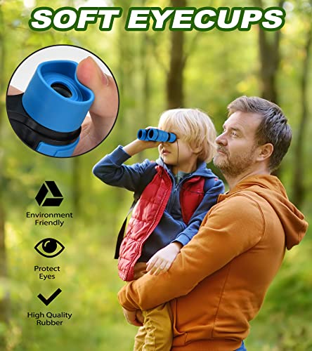 Binoculars for Kids, Toys for 3-12 Years Boys and Girls High-Resolution Optics Shockproof Mini Compact Toy Binoculars for Bird Watching, Hiking, Camping, Science, Detective - color: Yellow