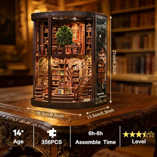 DIY Book Nook Kit, Library Booknook Kits for Adults