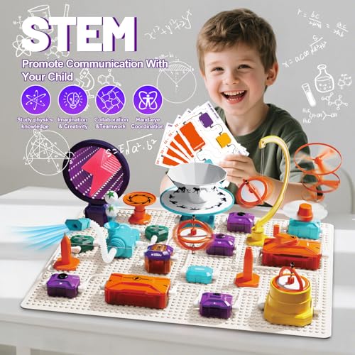 Gohero Circuits Science Kit，76 STEM Projects,Science Experiments for Kids with Fan, RGB Lights,Learning & Education toysKids Circuit Board for Kids(586 Projects+) - style: D9004-76 Circuit Parts