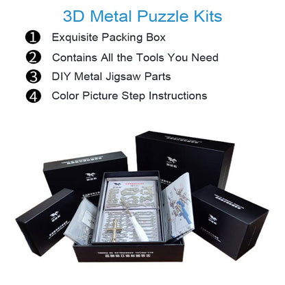 FILASLFT 3D Metal Puzzles for Adults,Mechanical Model Kit Undead Bird - color: B2-undead Bird-silvery