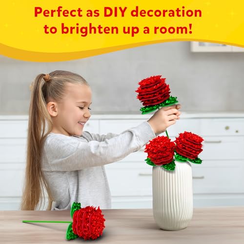Skillmatics Poke-in Art – Rose Bouquet, Wood Craft Kit, Gift for Kids - style: 8. Rose Bouquet