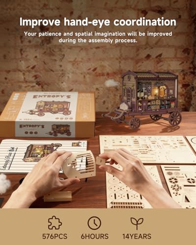 DIY Book Nook Kits for Adults - Halloween Carriage Miniature House Kit