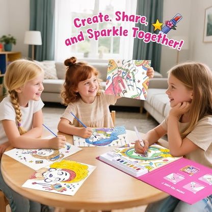 JoyCat Paint with Water Coloring Books for Toddlers (Makeup & Manicures) - style: Makeup & Manicures