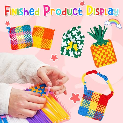 Bafeil 1000 PCS Loom Refill Loops for 7-10 Inch Weaving Looms - color: 10 color