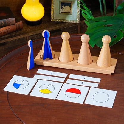 Premium Montessori Math Material Series Kit 2: Complete Advanced Curriculum Set 31 lbs ,12 Professional Manipulatives for Fractions, Decimals & Powers, Ages 6-9, Homeschool Classroom for Kids Toddlers - color: Math Series Kit 2