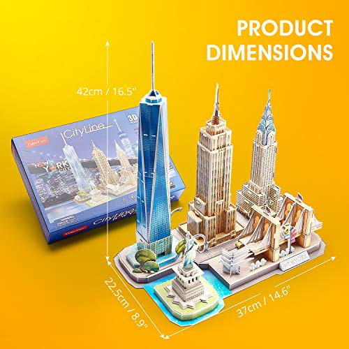 3D Puzzles for Kids Ages 8-10 Arts Crafts for Kids Ages 8-12 New York Cityline 3D Architecture Crafts for Girls Ages 8-12, Toys Gifts for 8 Year Old Girls Gifts for 10 Year Old Girl Building Model - style: 1 CITY LINE NEW YORK