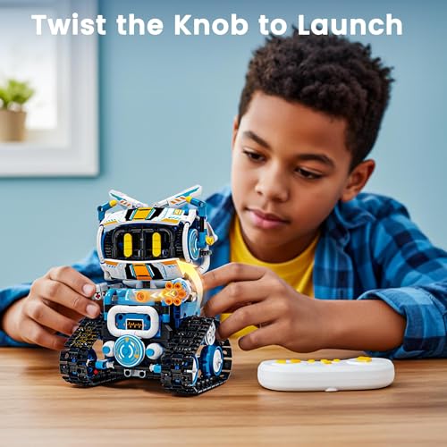 5-in-1 STEM Robotics Kit, APP & Remote Control Robot Building Kit
