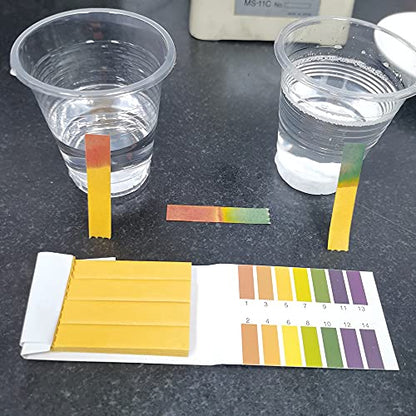pH Test Strips,5 Packs of 400 Strips pH 1-14 Test Paper,for Urine,Saliva,Drinking Water,Pool,Spa,Soap,Fish Tank and Liquids