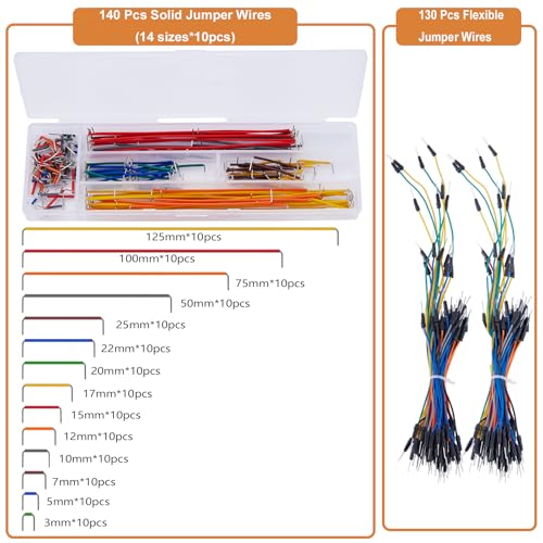 276Pcs Solderless Breadboards & Jumper Wires Kit