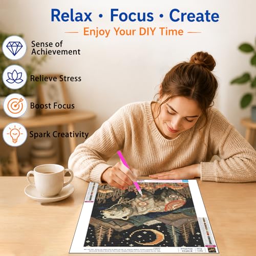 AUKELHJ Bear Diamond Art Kits for Adults, Diamond Painting, 12x16 Inch - color: 10-Bear, size: 12X16 inch