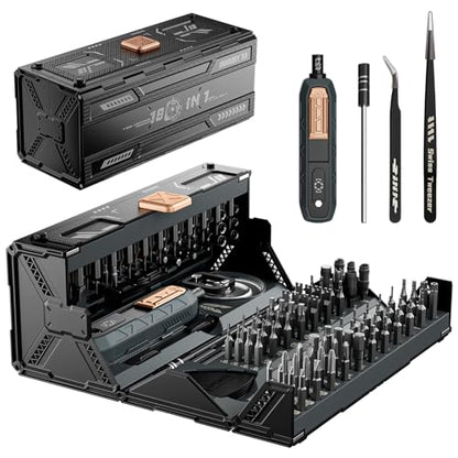 Mini Precision Manual Screwdriver Set,JAKEMY 180 in 1 Laptop Screwdriver Repair Tool Kit,Magnetic Multi-Bit Tiny Manual Screwdriver Bit Kit for DIY,Computer,PS5,Xbox,RC Car,Jewelers,Glasses,Watch,Home - color: Jm-168