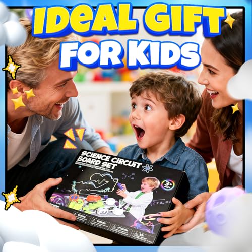 SMILESSKIDDO Science Kits for Kids - STEM Toys for Kid, Electronics Exploration Kit, STEM Toy Educational Gifts for Kid Boys Girls Ages 3 4 5 6 7 8 9 10 11 12
