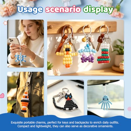 CBHGFEA Pony Beads Kit, Kandi Beads for Bracelet Jewelry Making
