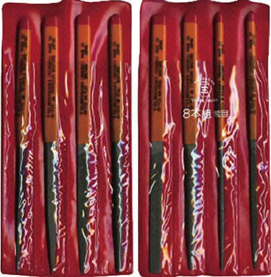 Tsubosan ST00801 File Set, 8 Piece Set, Rough Eye - style: Set of 8 Coarse