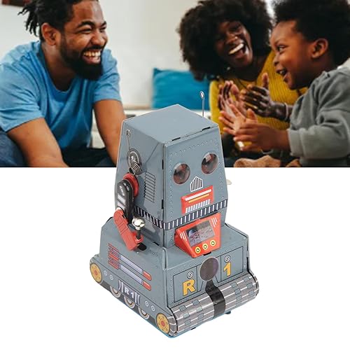 Toy Robot Toy Retro Tinplate Clockwork Mechanical Robot Robot Collectable Touet for Children Adults Christmas Birthday Photography Prop Home Decoration