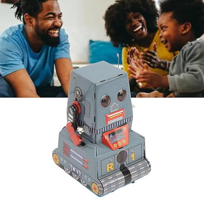 Toy Robot Toy Retro Tinplate Clockwork Mechanical Robot Robot Collectable Touet for Children Adults Christmas Birthday Photography Prop Home Decoration