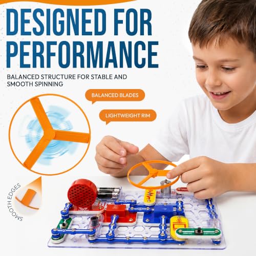 3-Pack Fans Compatible with Snap Circuits 6SCM1F M1 Motor - color: Cranberry Red