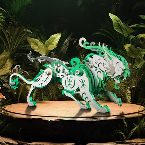 FILASLFT 3D Metal Puzzles for Adults,Mechanical Model Kit Green Bi an - color: C6-bi An-green