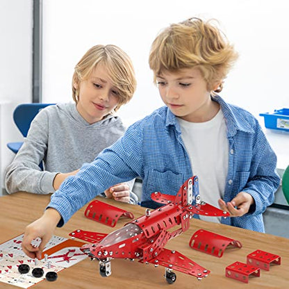 Lucky Doug STEM Building Projects Model Airplane Set - Building Toys for Kids Ages 8-12, Assembly Science Kit for Boys 7 8 9 10 11 Years Old - style: 869-2