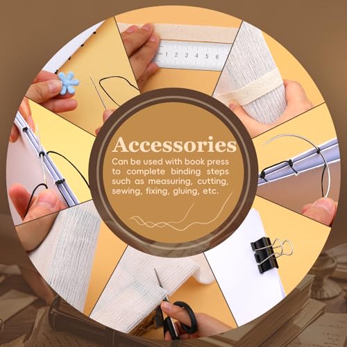 Book Binding Kits for Beginners Bookbinding Kit Book Making Kit Book Press - size: 11.6"x7.9" Bookbinding Kit -5