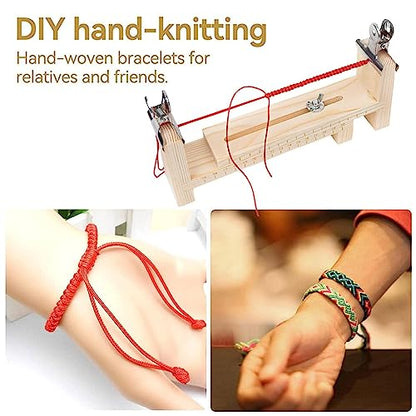 Wood Bracelet Jig, Paracord Jig Bracelet Maker DIY Hand Knitting Wristband