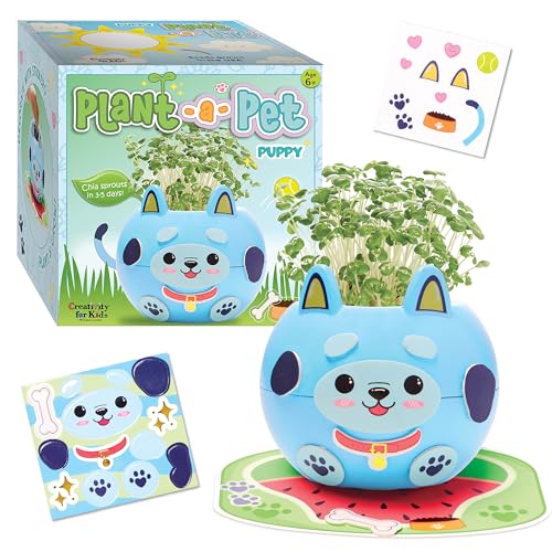 Creativity for Kids Plant-A-Pet: Puppy Toys for Girls - Mini Gifts for Girls, Arts and Crafts for Kids, DIY Activity Set & Screen Free Summer Fun (Ages 6+) - size: Pack of 1