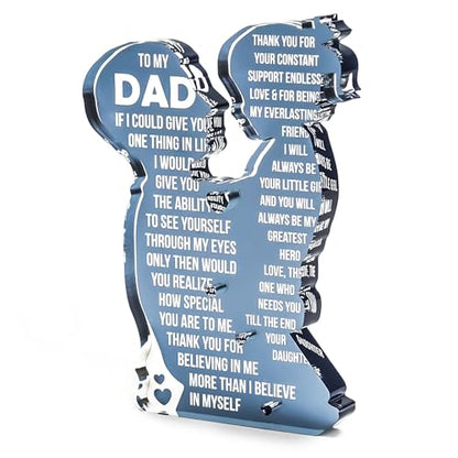 To My Dad – Best Dad Ever Gifts, Valentines Fathers Day Daddy Gifts from Daughter or Son, Golf Dog Bonus Father in Law Birthday Gift - color: ToMyDad01