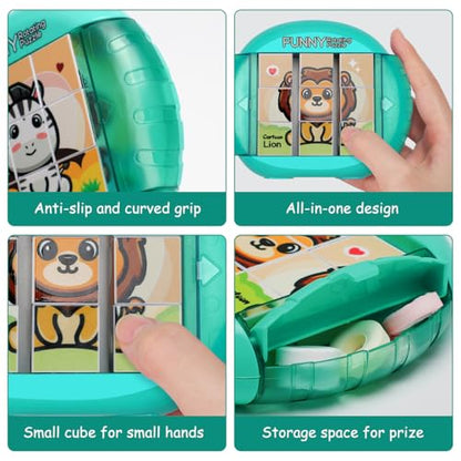 Rotating Puzzle for Toddlers Kids 3+, Travel Essentials Toys - color: Animal