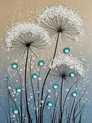 BYGFHLYW Pearl Diamond Painting Kits for Adults,Dandelion Diamond Art Kits - color: PL71-1
