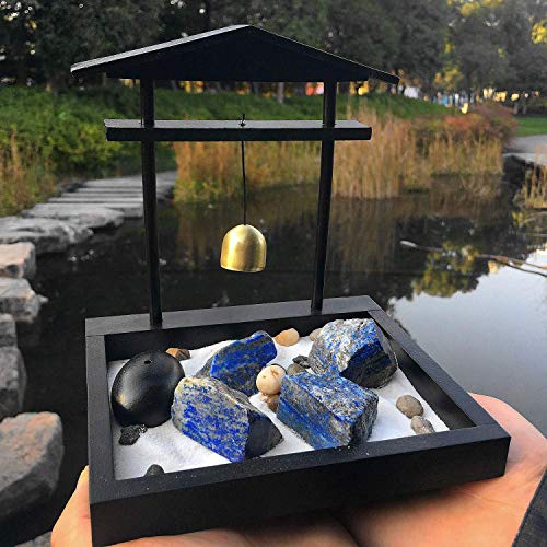 Zenkeeper 1Lb Lapis Lazuli Crystal Stone Natural Raw Stones & Fountain Rocks for Tumbling, Cabbing, Polishing, Wire Wrapping, Wicca & Reiki Crystal Healing - color: Lapis Lazuli