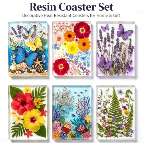 2Pcs Rectangle Epoxy Resin Molds, Large Coaster Silicone Molds - color: Large Coaster Resin Mold