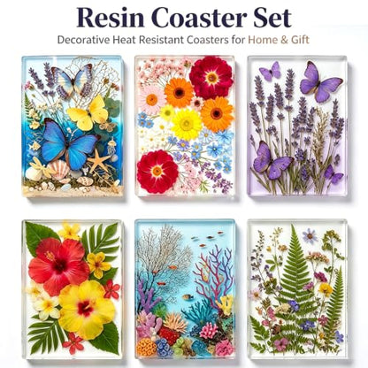 2Pcs Rectangle Epoxy Resin Molds, Large Coaster Silicone Molds - color: Large Coaster Resin Mold