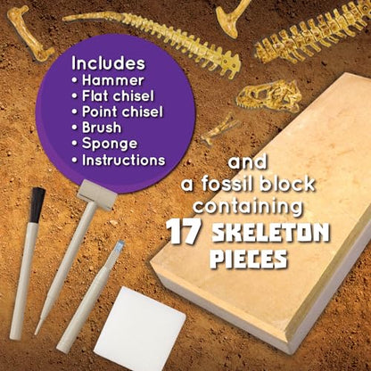 Dig It Up! T‑Rex Excavation Kit – 3D Dinosaur Skeleton STEM Toy