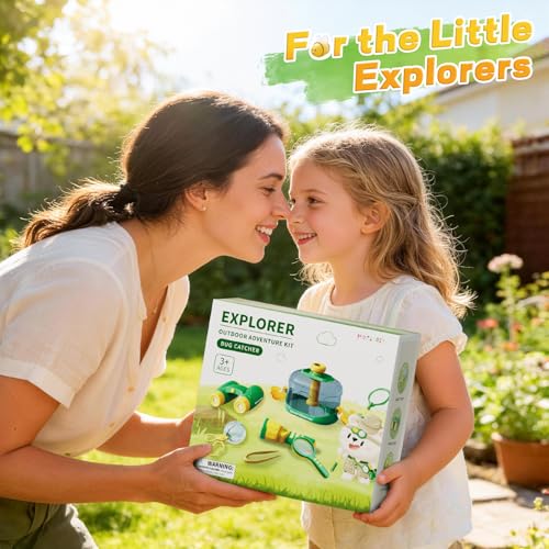 Kids Bug Catcher Kit Outdoor Explorer Set Educational Nature Toy Ages 3-12 - size: 378-2