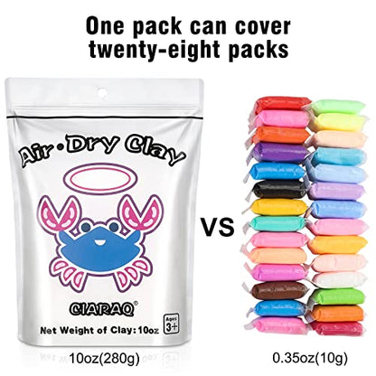 CiaraQ Air Dry Clay Kit – White Modeling Clay - color: 1 Color (White)