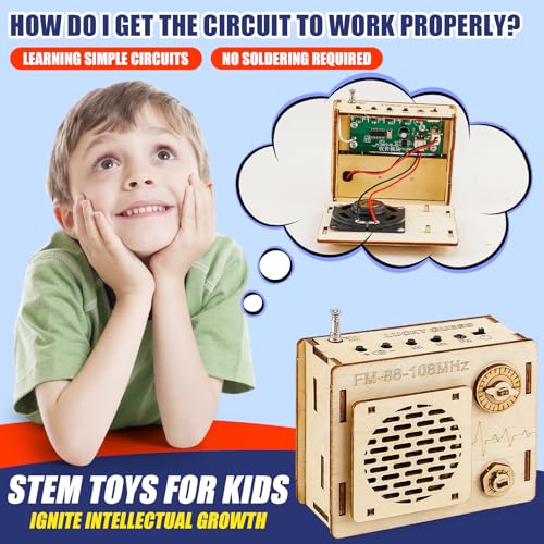 LUCKY GUESS 3-in-1 STEM Kit DIY Radio Recorder Speaker Gift for Teens - style: 3 in 1 Set of Radio, Recorder, Bluetooth