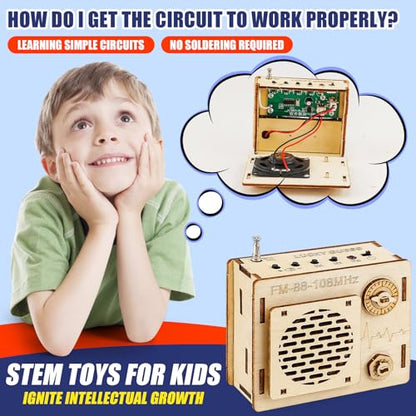 LUCKY GUESS 3-in-1 STEM Kit DIY Radio Recorder Speaker Gift for Teens - style: 3 in 1 Set of Radio, Recorder, Bluetooth