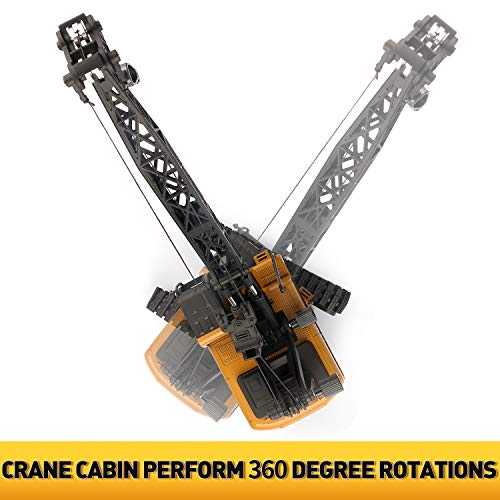 duturpo 1/50 Scale Metal Diecast Crane Truck Toy, Metal Construction Vehicles Crane Machine Model Toy for Boys - style: Crawler Crane
