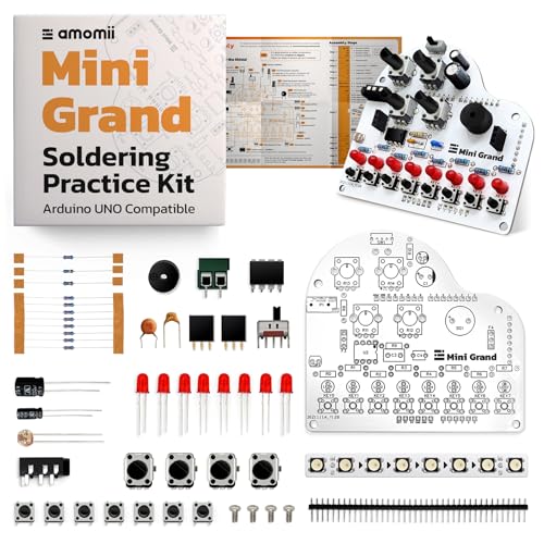 amomii Mini Grand Soldering Practice Kit for Arduino UNO, Music Shield
