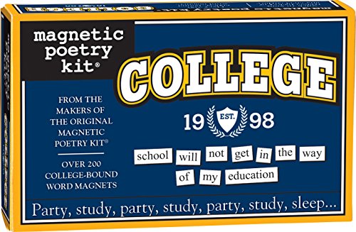 Magnetic Poetry - College Kit - Words for Refrigerator - Write Poems and Letters on the Fridge - Made in the USA - style: College Kit